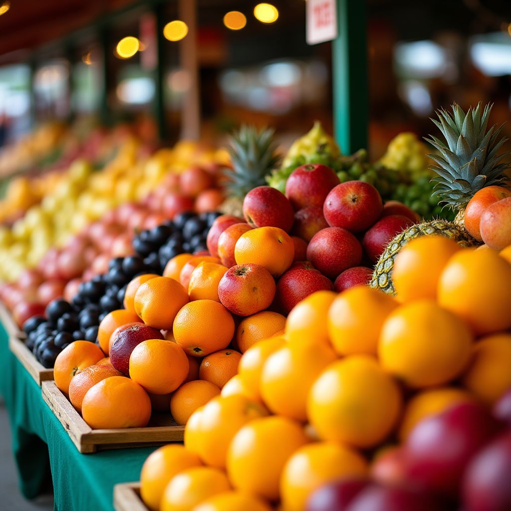 Sydney Markets fruit stalls